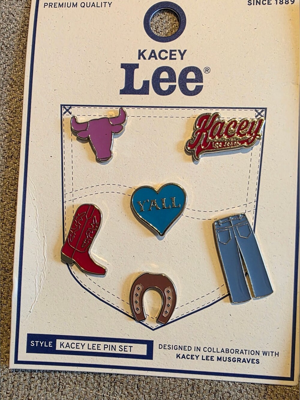 Kacey Lee Western Pin Set 6-Piece Kacey Musgraves Lee Jeans 2026 New